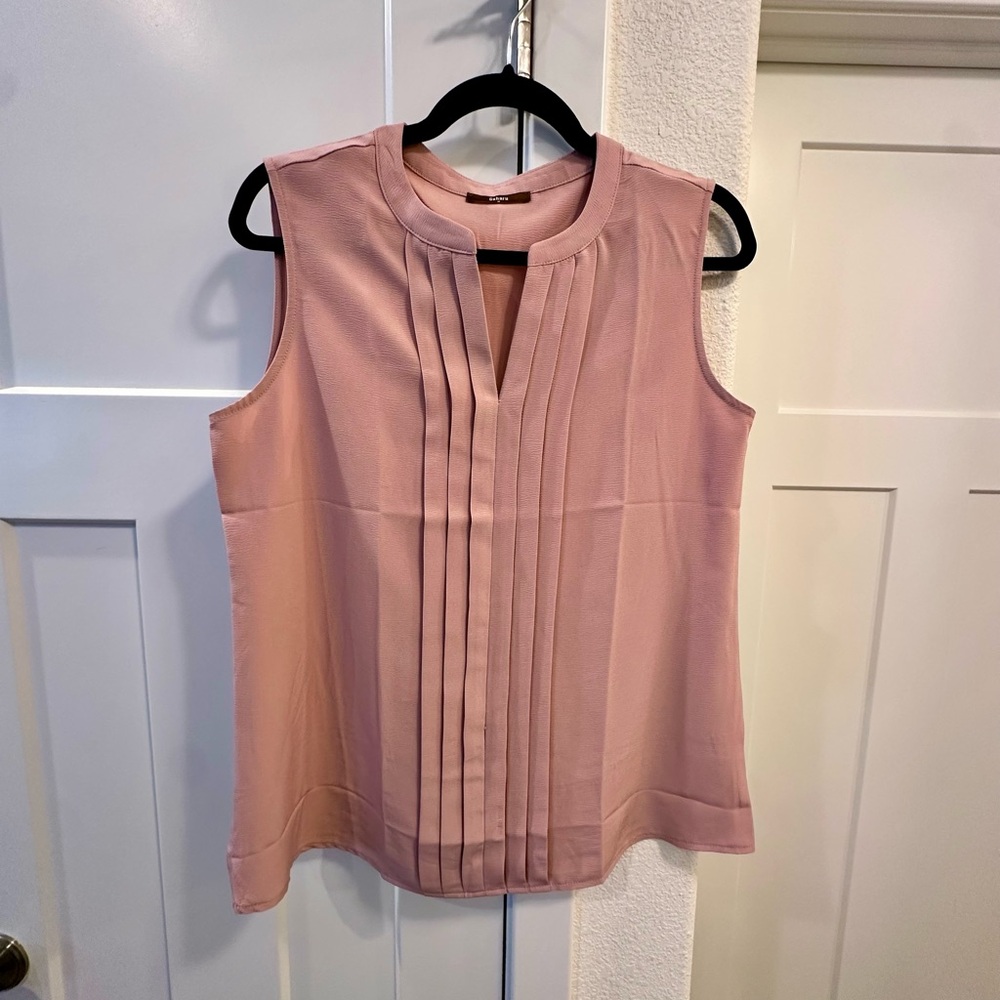 Elegant Pink Sleeveless Top